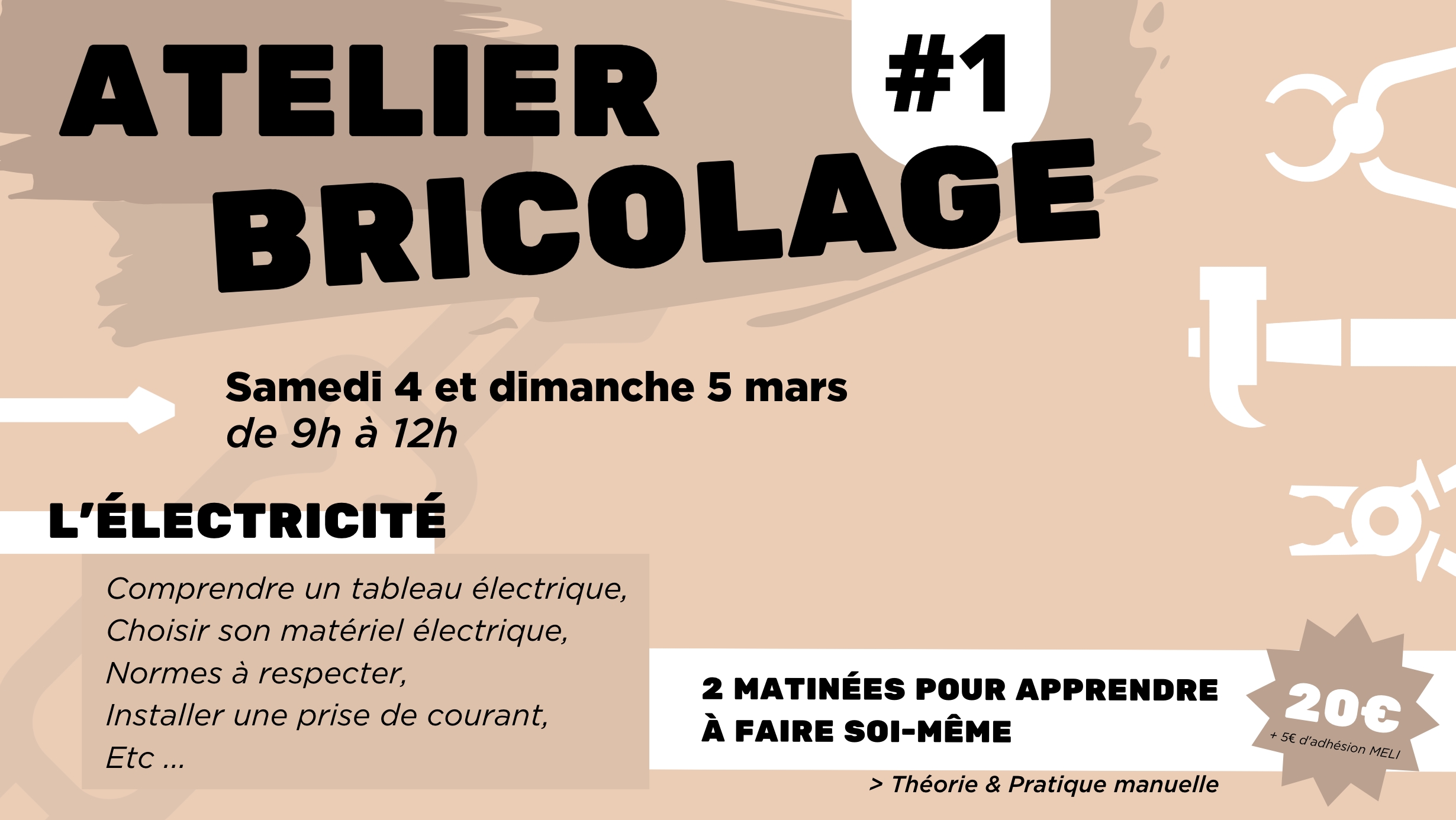 ATELIER BRICOLAGE #1 : ÉLECTRICITÉ - Meli