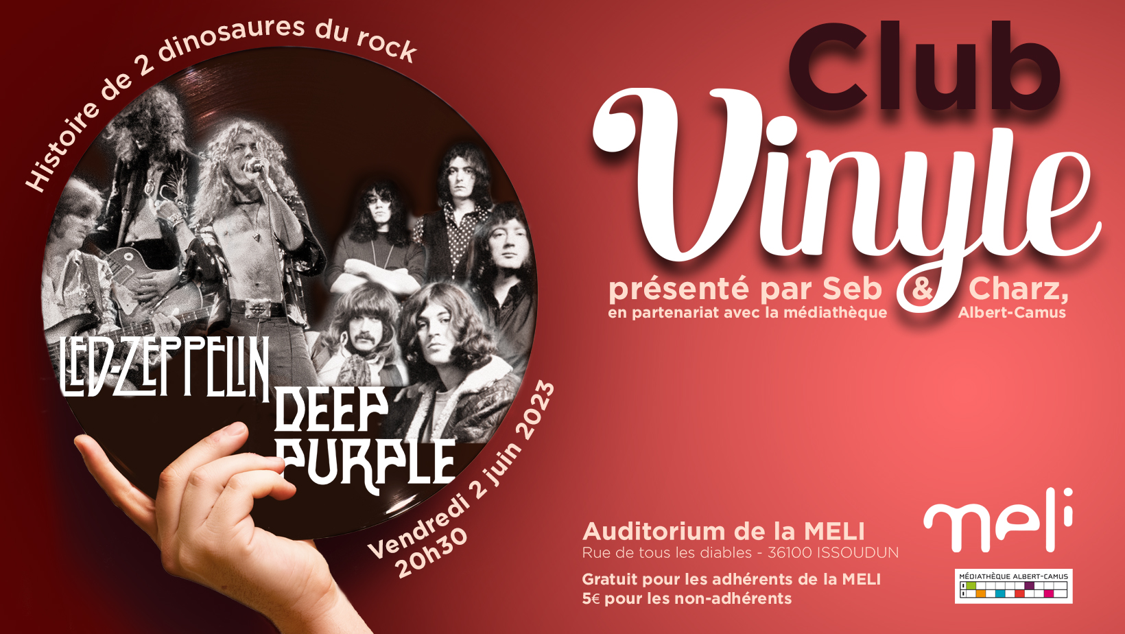 CLUB VINYLE #3 : Led Zeppelin & Deep Purple : Histoire de 2 dinosaures du rock