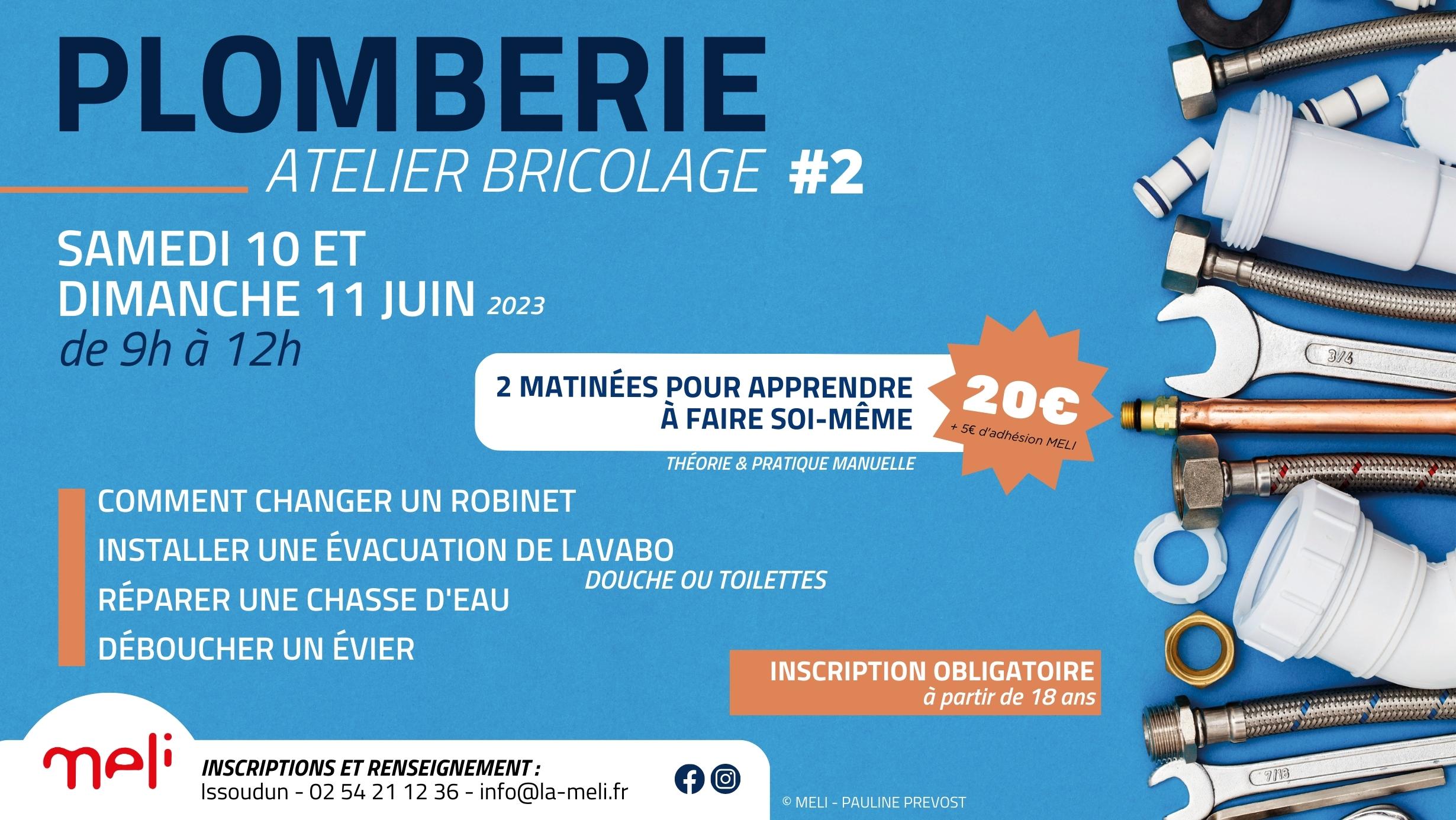 ATELIER BRICOLAGE #2 : PLOMBERIE