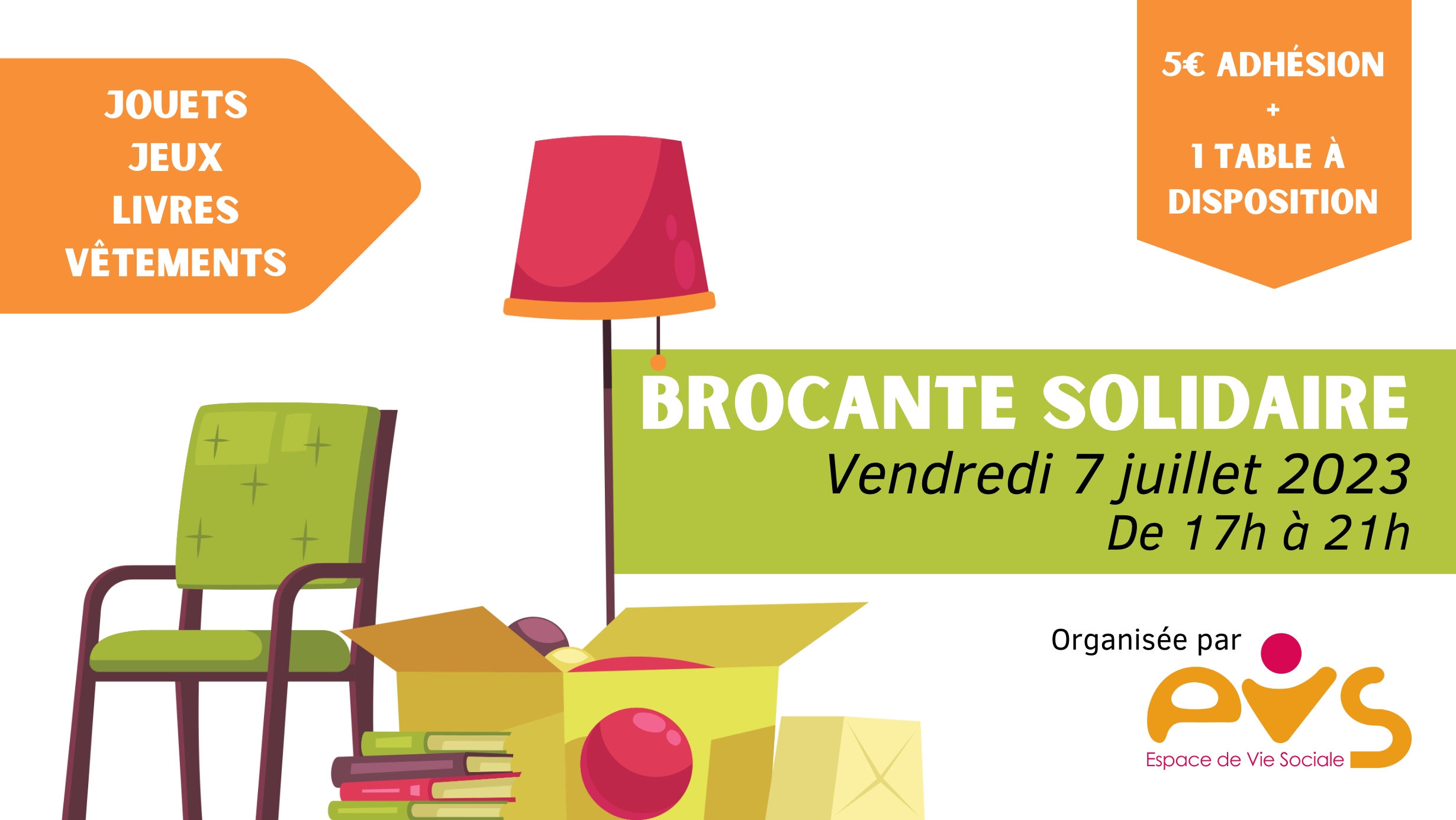 BROCANTE SOLIDAIRE : été 2023