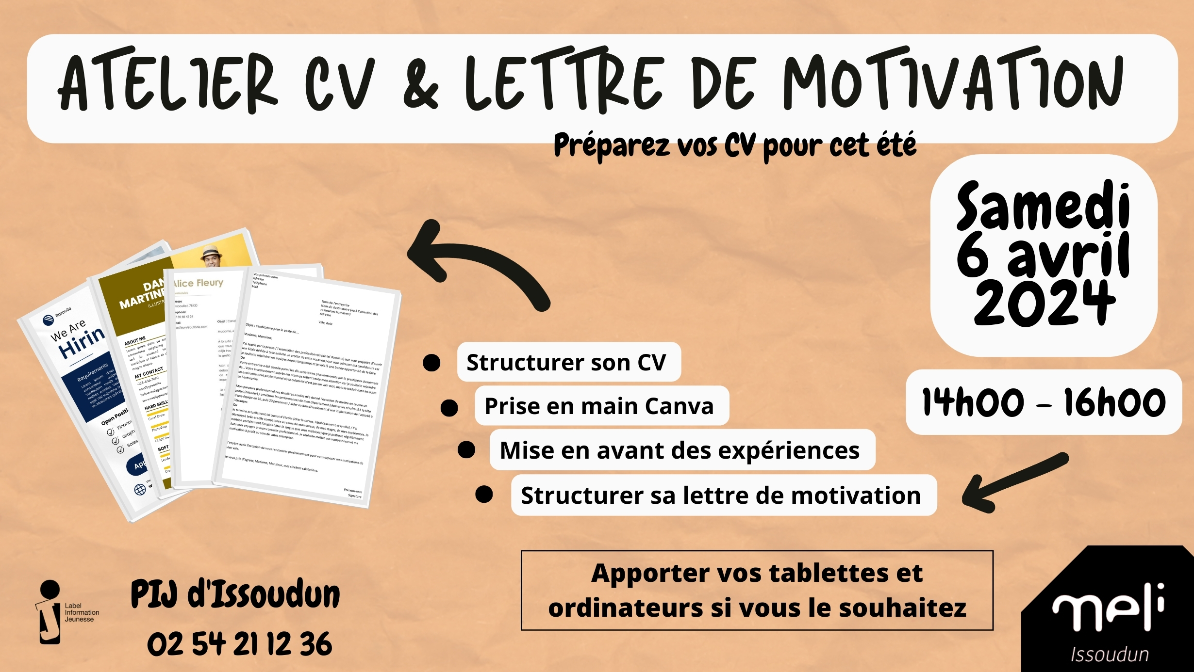 ATELIER CV & LETTRE DE MOTIVATION