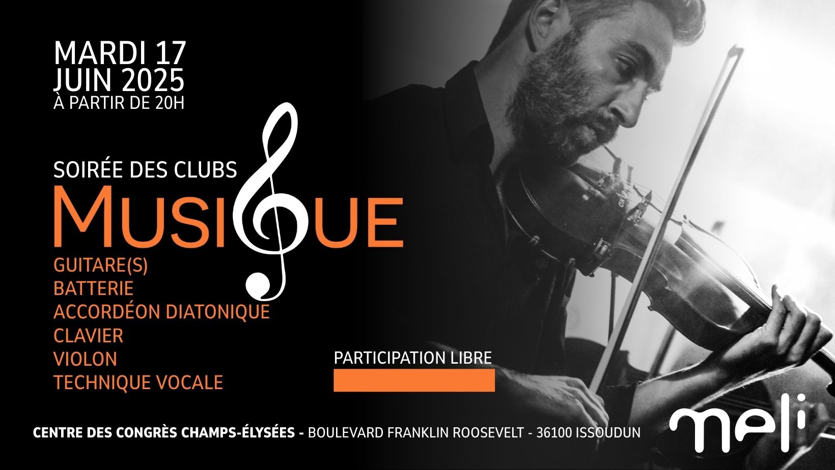 SOIRÉE DES CLUBS MUSIQUE 2025