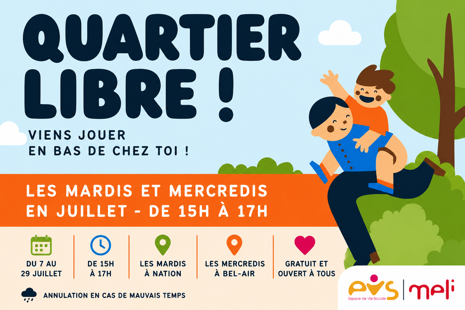 🌞 Quartier Libre : un été d&rsquo;animations au cœur des quartiers !