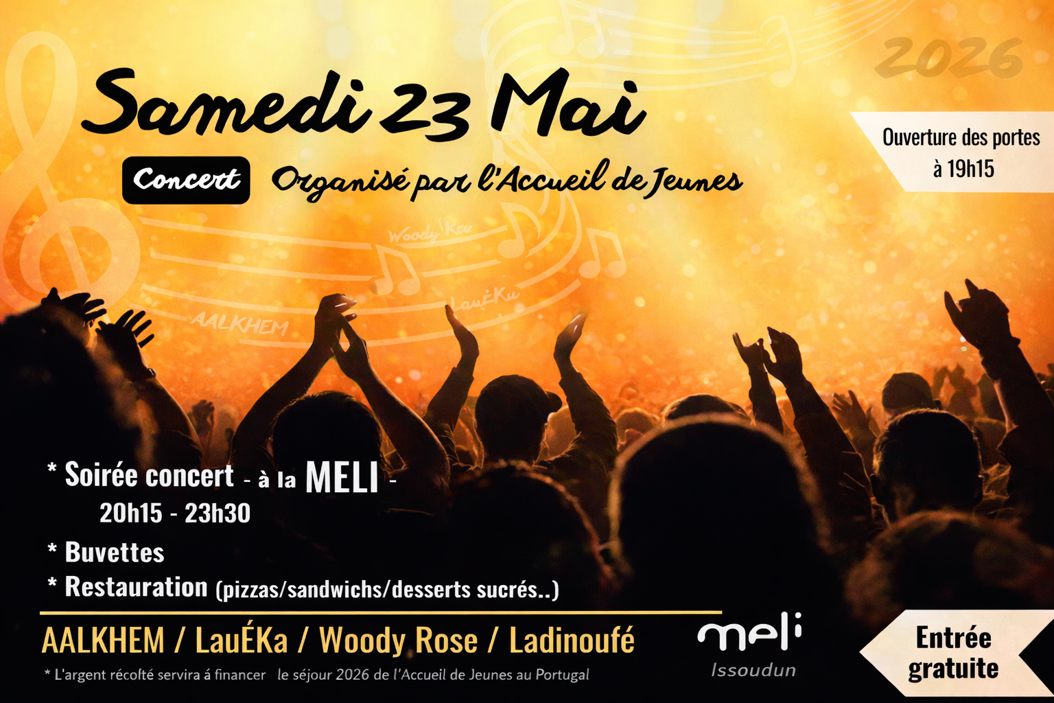Une soirée concert à la Meli à ne pas manquer ! 🎶
