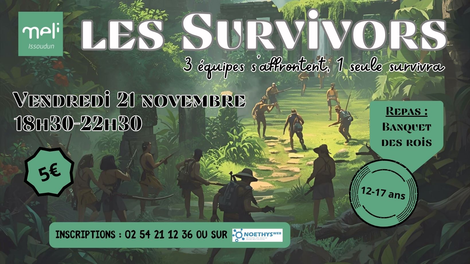 SOIRÉE 12-17 ANS : Les Survivors !