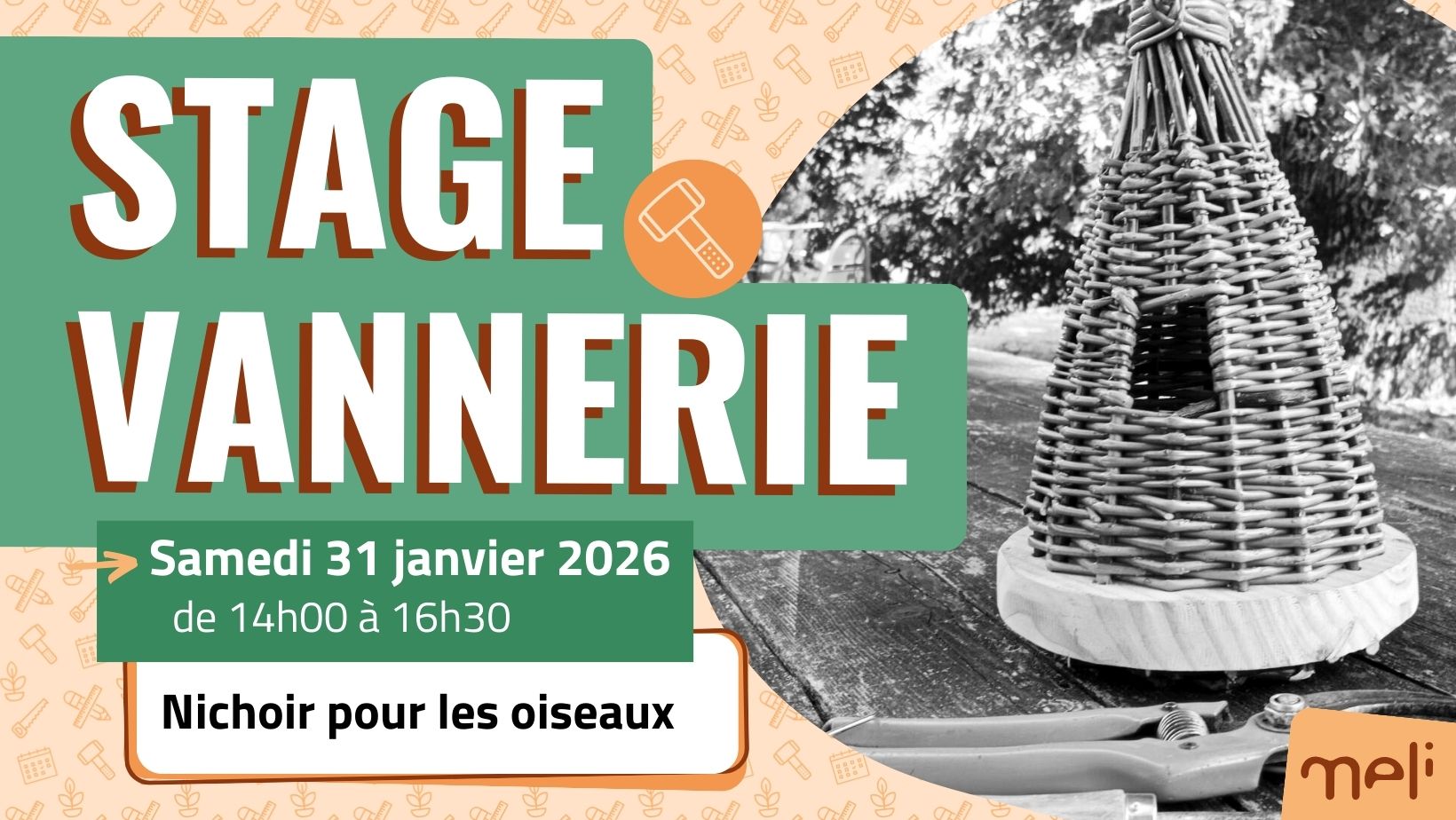 STAGE VANNERIE: Nichoir à oiseaux
