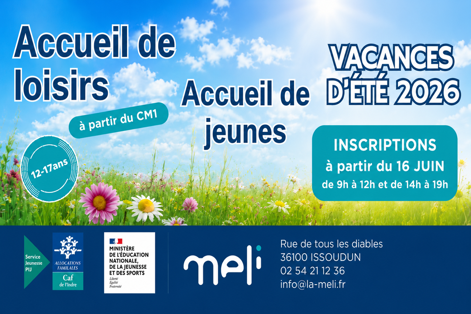 ☀️ VACANCES D&rsquo;ÉTÉ 2026 À LA MELI ! ☀️