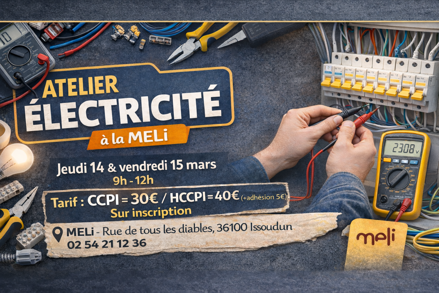⚡ Atelier Électricité à la MELI : passez du courant à la pratique !